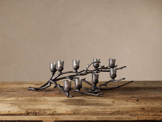 Branch Candleholder in Nickel