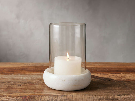 Rhodes White Marble Hurricane